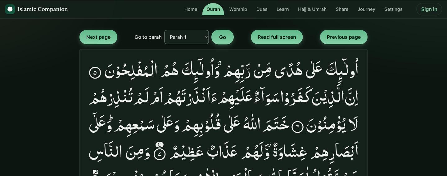 Islamic Companion screenshot